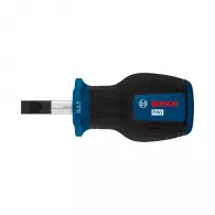 Отвертка плоска BOSCH 1.2x6.5х86/25мм, стомана S2, двукомпонентна дръжка
