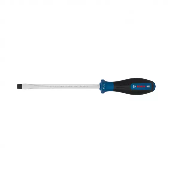 Отвертка плоска BOSCH 1.6x10х289/175мм, стомана S2, двукомпонентна дръжка