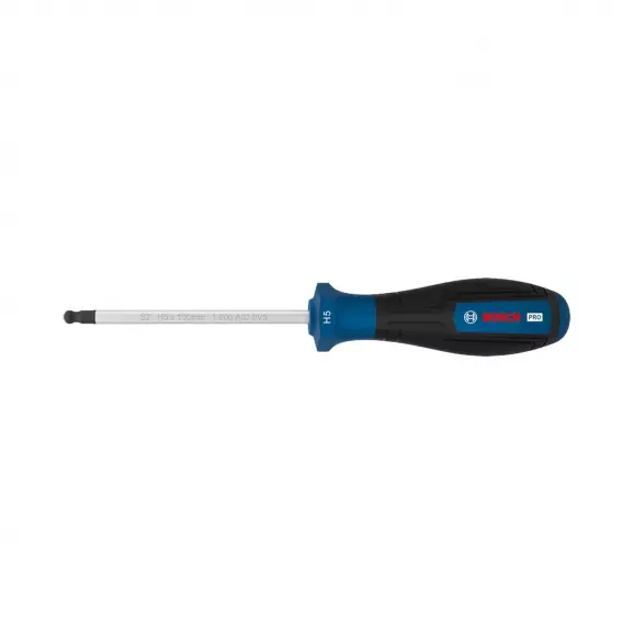 Отвертка шестостен с ябълка BOSCH H5х200/100мм, стомана S2, двукомпонентна дръжка