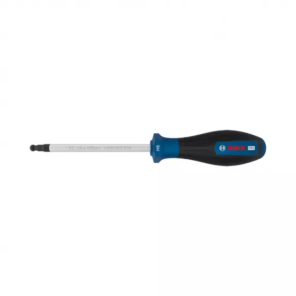 Отвертка шестостен с ябълка BOSCH H6х239/125мм, стомана S2, двукомпонентна дръжка