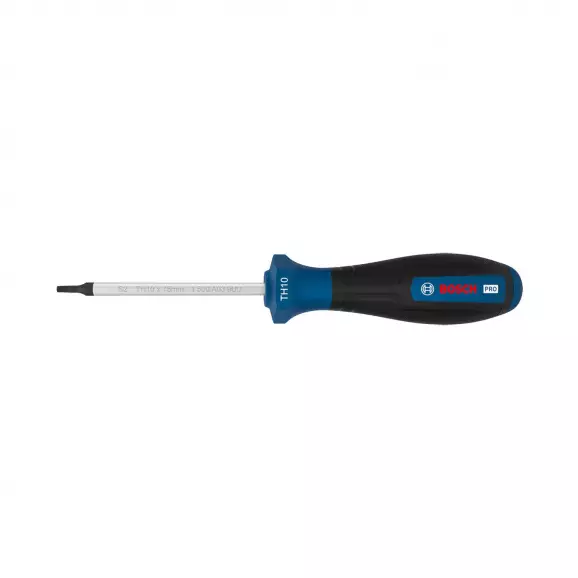 Отвертка торкс с отвор BOSCH TX10 177/75мм, стомана, двукомпонентна дръжка