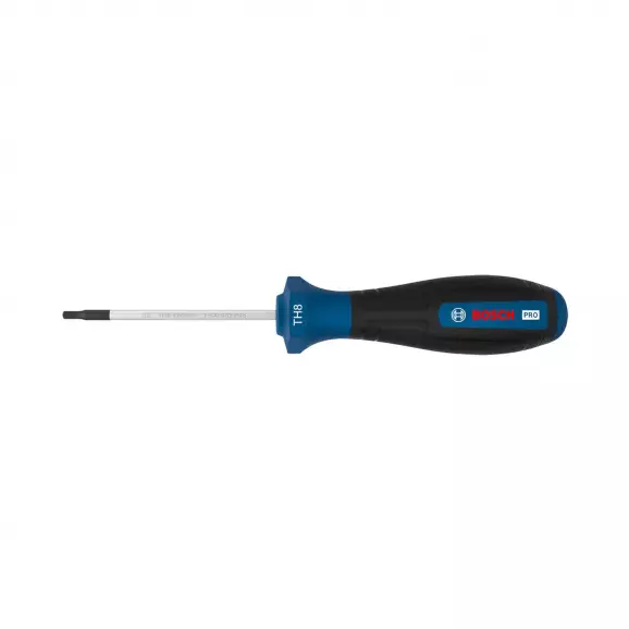 Отвертка торкс с отвор BOSCH TX8 147/60мм, стомана, двукомпонентна дръжка