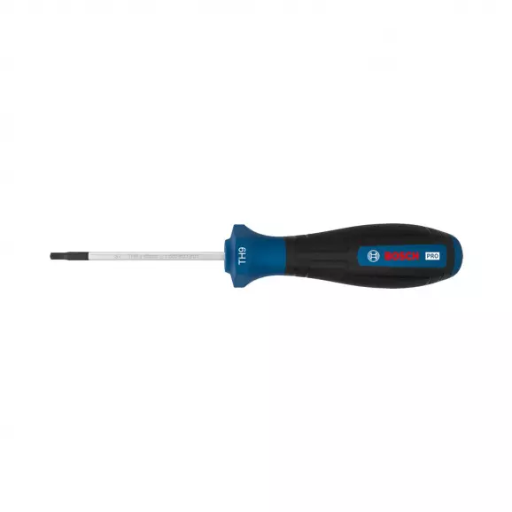 Отвертка торкс с отвор BOSCH TX9 147/60мм, стомана, двукомпонентна дръжка