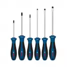 Отвертки комплект BOSCH 6части, PH, TX, SL, двукомпонентна дръжка - small