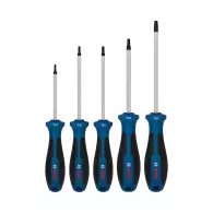 Отвертки комплект BOSCH TX10 - TX30 5части, TX, двукомпонентна дръжка