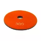 Диск за полиране DIMO 100х2.4мм P300, за мокро полиране на гранит, мрамор и подова мозайка, оранжев - small, 27563