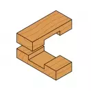 Прав фрезер CMT D=7мм I=18мм L=51мм S=8мм Z=2, HWM, RH - small, 20650