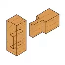 Прав фрезер CMT D=7мм I=18мм L=51мм S=8мм Z=2, HWM, RH - small, 20655