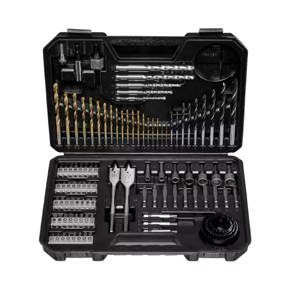 Комплект накрайници и свредла BOSCH X-Line 103 части, PH, PZ, SB, TX, шестостен, с магнитен държач, свредла
