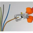 Клещи за заголване на кабели UNIOR BI 0.6-10кв.мм/160мм 1000V, регулиращ винт, CS, двукомпонентна двъжка - small, 104111