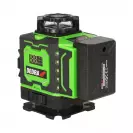Линеен лазерен нивелир DEDRA 4D, 3 лазерни линии, точност 3mm/10m, автоматично - small, 304967