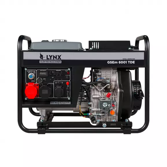 Генератор LYNX EM GSEM 6001 TDE, 5.5kW, 400/230V, дизелов, трифазен, ел.стартер
