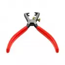 Клещи за заголване на кабели KNIPEX 0.5-10кв.мм/160мм., регулиращ винт, CS, еднокомпонентна дръжка - small, 144540
