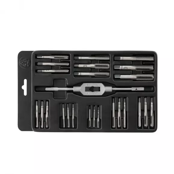 Метчик с върток BUCOVICE TOOLS MINI-2 M3-M12 25части, М-метрична стандартна резба, CS, дясна