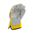 Ръкавици B HOLD GULL EVO, от цепена телешка кожа и плат, подсилена длан - small, 126444