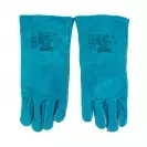 Ръкавици HARPY, от цепена телешка кожа, 35см, сини - small, 106845