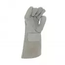 Ръкавици MERLIN, от цепена сива телешка кожа, 15см, подсилена длан - small, 124584