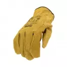 Ръкавици PIGEON, от цепена свинска кожа, 15см, жълти - small, 124606