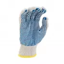 Ръкавици PLOVER, от безшевно трико полимерни капки, ластичен маншет - small, 124592