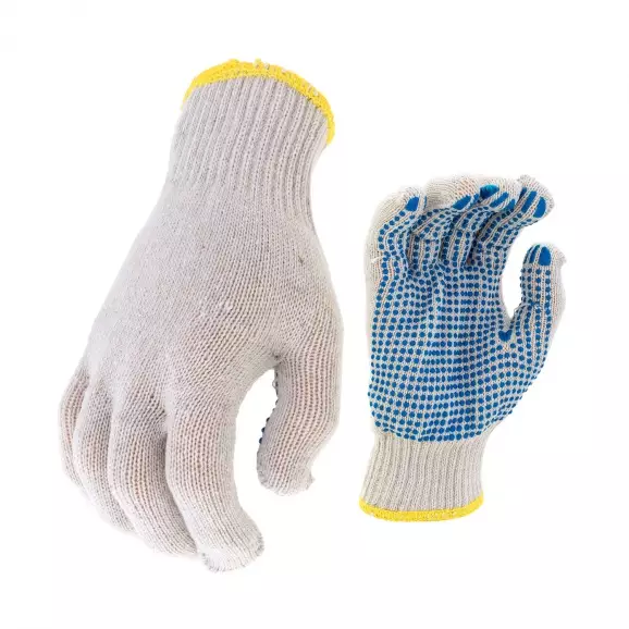 Ръкавици PLOVER, от безшевно трико полимерни капки, ластичен маншет