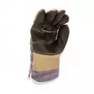 Ръкавици ROBIN, от разноцветна телешка кожа и плат, подсилена длан - small, 124580