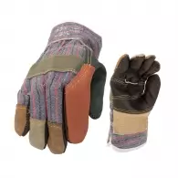 Ръкавици ROBIN, от разноцветна телешка кожа и плат, подсилена длан