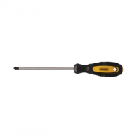 Отверткa кръстата TOPMASTER PZ1 5.0х230/125мм, намагнетизиран връх, CrV, двукомпонентна дръжка