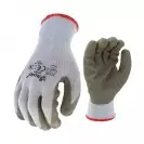 Ръкавици SAFETECH DIPPER, от безшевно трико,топени в латекс,ластичен маншет  - small