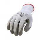 Ръкавици SAFETECH DIPPER, от безшевно трико,топени в латекс,ластичен маншет  - small, 126820