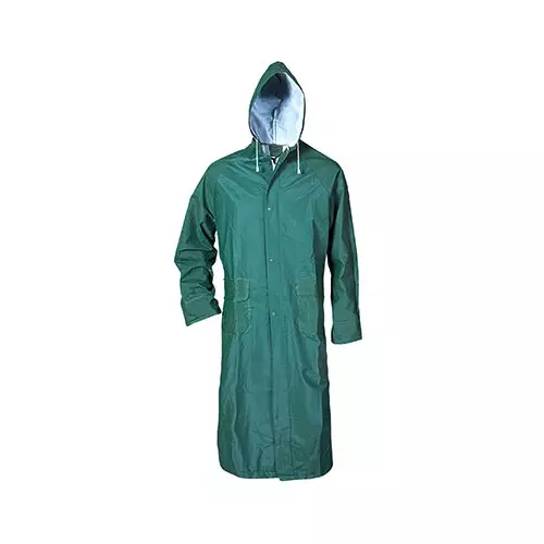 Дъждобран STENSO CETUS XXXL, с качулка, PVC/PE, зелен