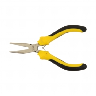 Клещи жустерни TOPMASTER 125мм, криви, CrV, полукръгли плоски челюсти, двукомпонентна дръжка
