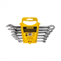 Ключ звездогаечен комплект TOPMASTER Cold Stamped 8-19мм 8части, CrV, усилени, хромирани