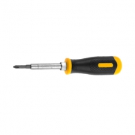 Отвертка с накрайници STANLEY 6части, PH, SB, вътрешен шестостен, двукомпонентна дръжка