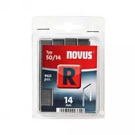 Кламери NOVUS 50/14мм 960бр., тип 50/R, плоска тел, блистер