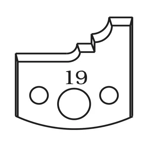 Нож профилен PILANA 19, 40x4мм, инструментална стомана