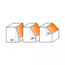 Профилен фрезер CMT D=26мм L=44.5мм A=30° I=12.7мм S=8мм Z=2, HW, RH - small, 20429