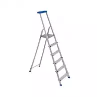 Алуминиевa стълба ELKOP JHR506 5+1, 1205мм(на стълбата), едностранна, за домашна употребаа, 150кг. 