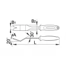 Инструмент за премахване на щипки UNIOR 2-15мм, двуцветна-двукомпонентна дръжка - small, 98543