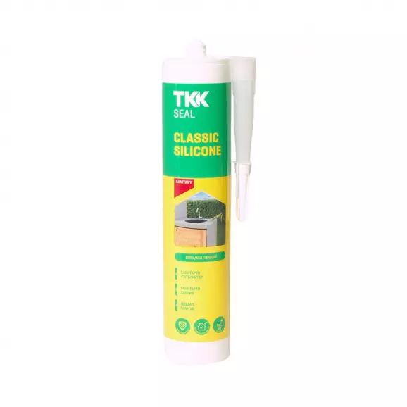 Силикон санитарен ацетат TKK SEAL Classic 280мл-бял