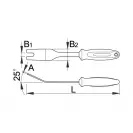 Инструмент за премахване на щипки UNIOR 8мм, двуцветна-двукомпонентна дръжка - small, 27331