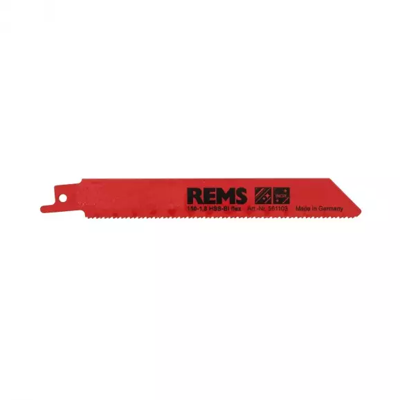 Нож за ел.ножовка REMS 1.8x150/130мм, метал и неръждаема стомана, HSS-Bi, захват универсален