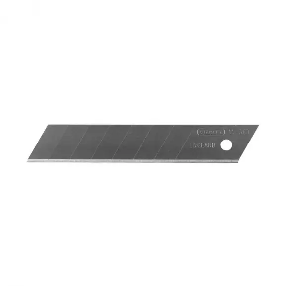 Резервно острие за макетен нож STANLEY 18x110мм 10броя, чупещи се 8 елемента, 10бр в блистер