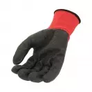 Ръкавици TOPSTRONG, червени, от полиестерно трико, топени в латекс, ластичен маншет - small, 124603