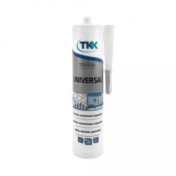 Силикон ацетатен TKK Tekasil Silver 280мл-бял, универсален