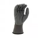Ръкавици TOPSTRONG, сиви, от безшевно полиестерно трико, топени в нитрил, ластичен маншет  - small, 124608