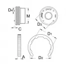 Ключ за демонтаж на курбелите UNIOR XTR, специална инструментална стомана, закален - small, 16014