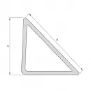 Профил ъглов NIDEX Т1/15, 2.5м, 15х15х21.5мм, PVC, в опаковка 100м - small, 151722
