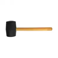 Чук гумен GADGET 0.340кг, с обла дървена дръжка, черен