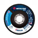 Диск за полиране WEILER METALYNX MAX Soft Polish 115 Р150, за конструкционни стомани, неръждаеми стомани, черен - small