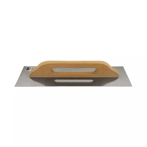 Маламашка за мазилка HARDY 480х130мм, права, неръждаема стомана, дървена дръжка